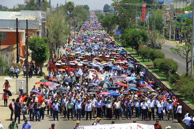 Diversas marchas se esperan este miércoles en la Ciudad de Oaxaca por el Día del Trabajo