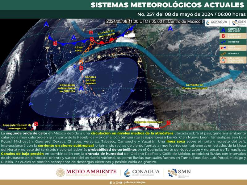 Este miércoles se alcanzarán temperaturas de hasta 45 grados en Oaxaca