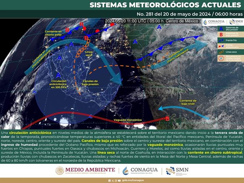 Inicia la tercera ola de calor, se esperan temperaturas de 35 a 40 grados