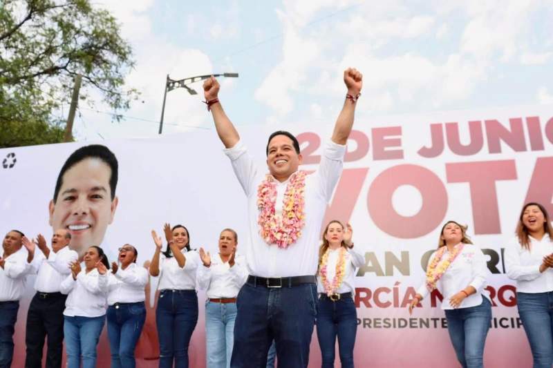 Más de 10 mil corazones latieron al himno de morena en el cierre de campaña de Juan Carlos García Márquez