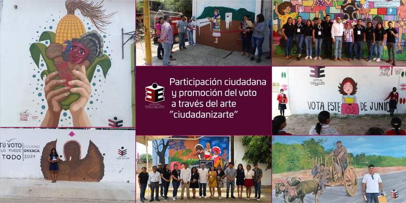 Promueve IEEPCO participación ciudadana y promoción del voto a través del Arte para la Comunidad “Ciudadanizarte”