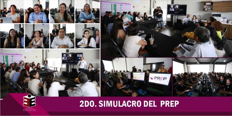 Realiza IEEPCO Segundo Simulacro del PREP