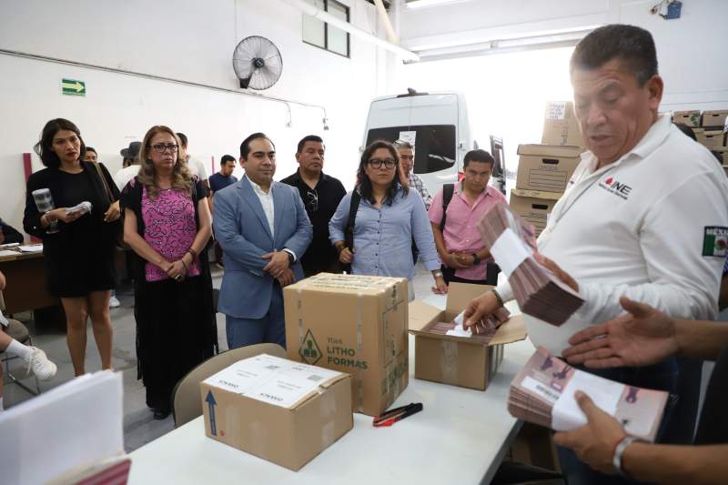 Rumbo a las Elecciones Oaxaca 2024, recibe IEEPCO material electoral para VotoMex