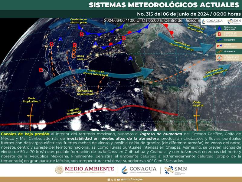 Incrementarán las lluvias y tormentas por la tarde-noche de este jueves en Oaxaca