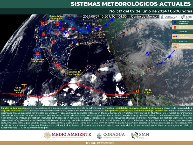 Prevén temporal corto de lluvias a partir de este viernes en Oaxaca