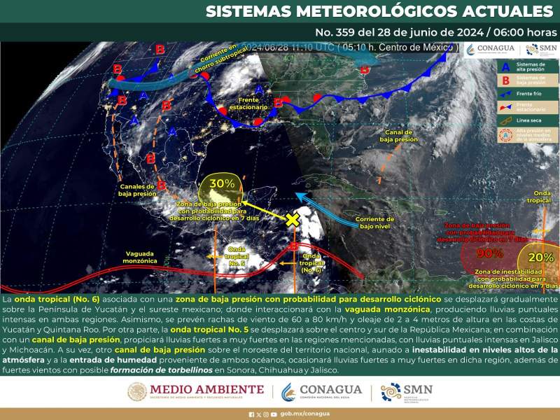 Pronostican temporal lluvioso para este fin de semana en Oaxaca