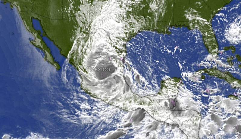 Tormenta tropical ‘Alberto’ toca tierra en Ciudad Madero, Tamaulipas