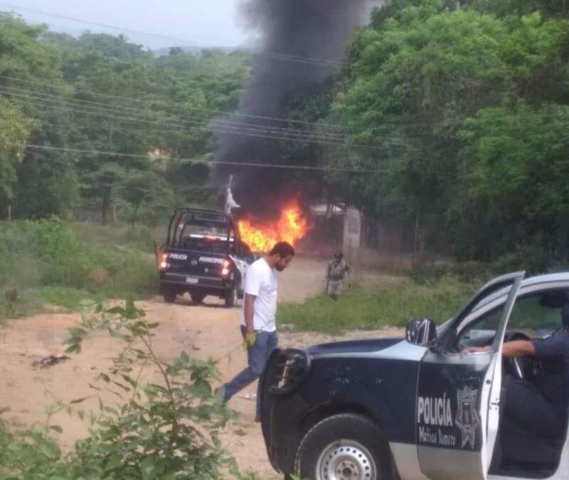 Confirma la SSPC que se reforzará seguridad en Matías Romero, tras quema de taxi