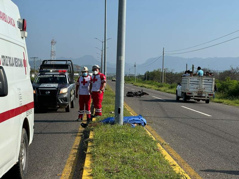 Muere mujer motociclista en Tehuantepec