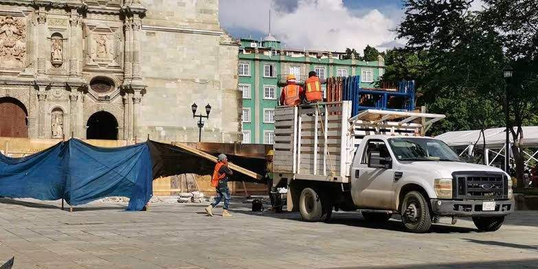 Se suspenden obras en la Alameda por Guelaguetza; triquis podrían no regresar