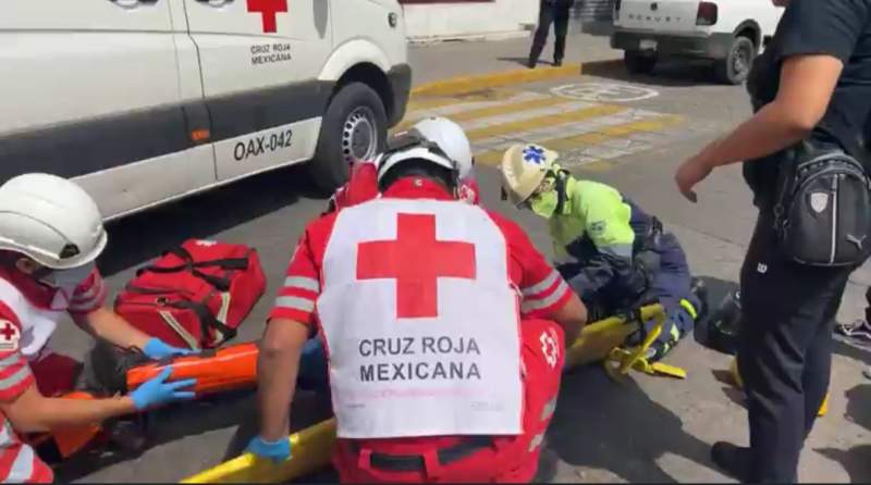 Atropellan a motociclista en el centro de la a ciudad