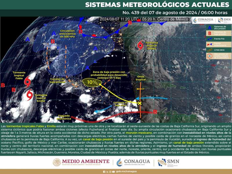 Continuarán las lluvias en territorio oaxaqueño para esta tarde: Protección Civil