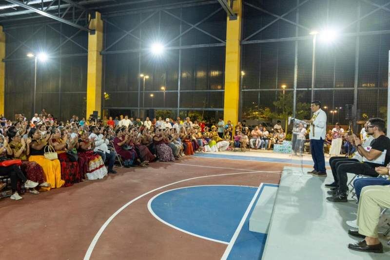 Inauguran espacios públicos para el desarrollo deportivo y comunitario del Istmo de Tehuantepec