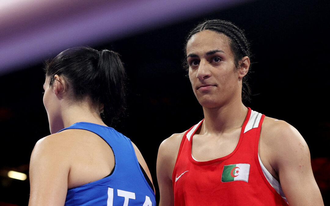 Boxeadora italiana se retira a los 46 segundos de su pelea ante la argelina Imane Khelif, quien ha sido cuestionada por su género