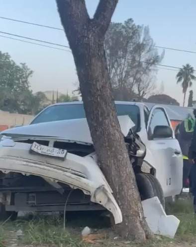 Solo daños materiales deja accidente sobre Símbolos Patrios