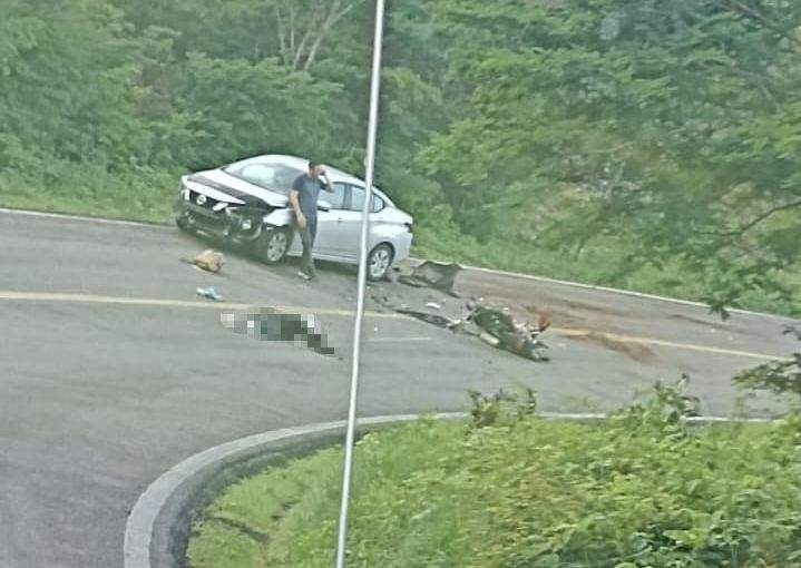 Muere un motociclista tras impactarse con un vehículo en el tramo Oaxaca – Tehuantepec