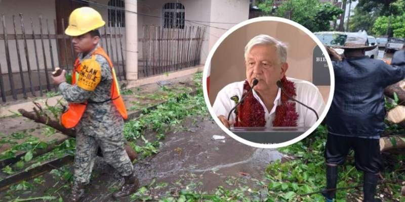 AMLO reporta 8 muertes en Acapulco por inundaciones de John