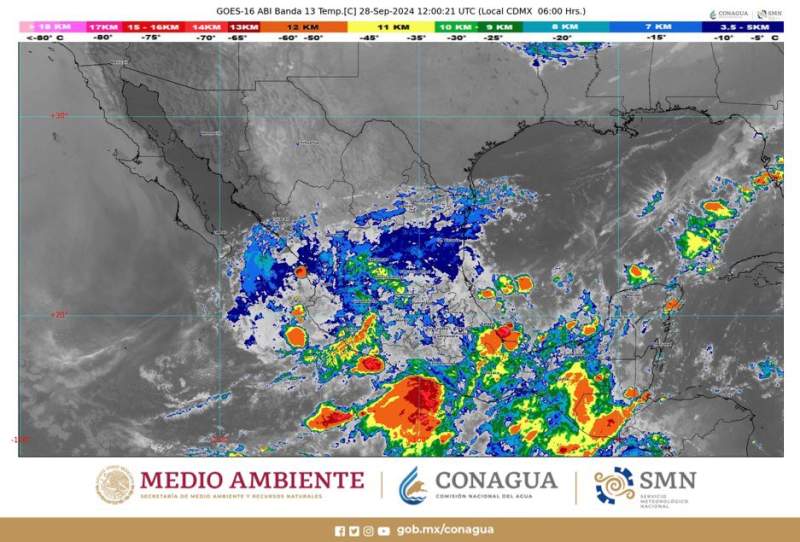 Continuarán las lluvias de intensidad variable en la mayor parte de Oaxaca