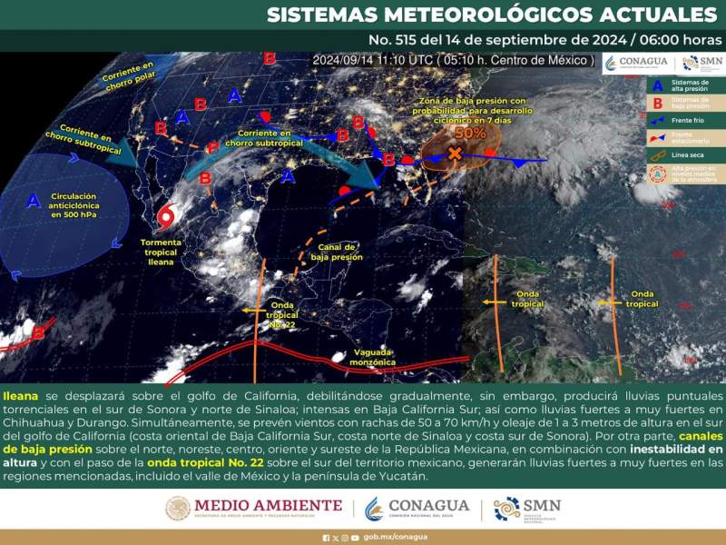 Se prevé fin de semana con lluvias de intensidad variable en Oaxaca