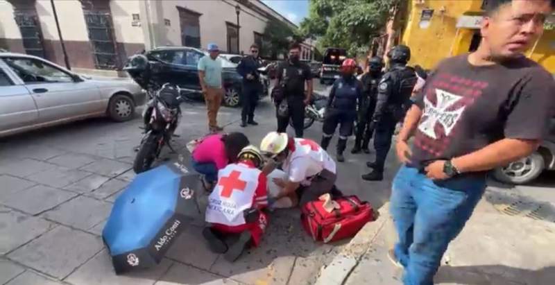 Una motociclista es atropelladas en calles de la capital