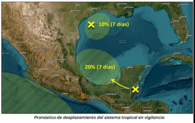 Por interacción de frente frío y onda tropical se prevé temporal lluvioso en Oaxaca