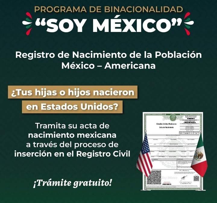 Sego y Registro Civil ponen en marcha el programa “Soy México” en apoyo de la población migrante oaxaqueña