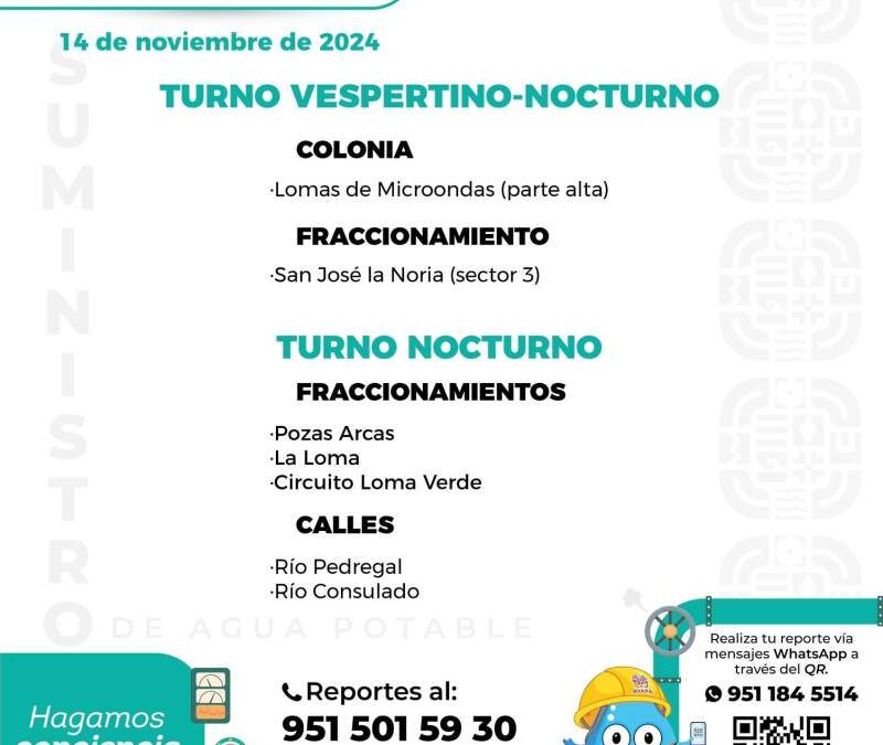 Atiende Soapa a vecinos de la zona norte de la capital y del preescolar de San Martín Mexicapam