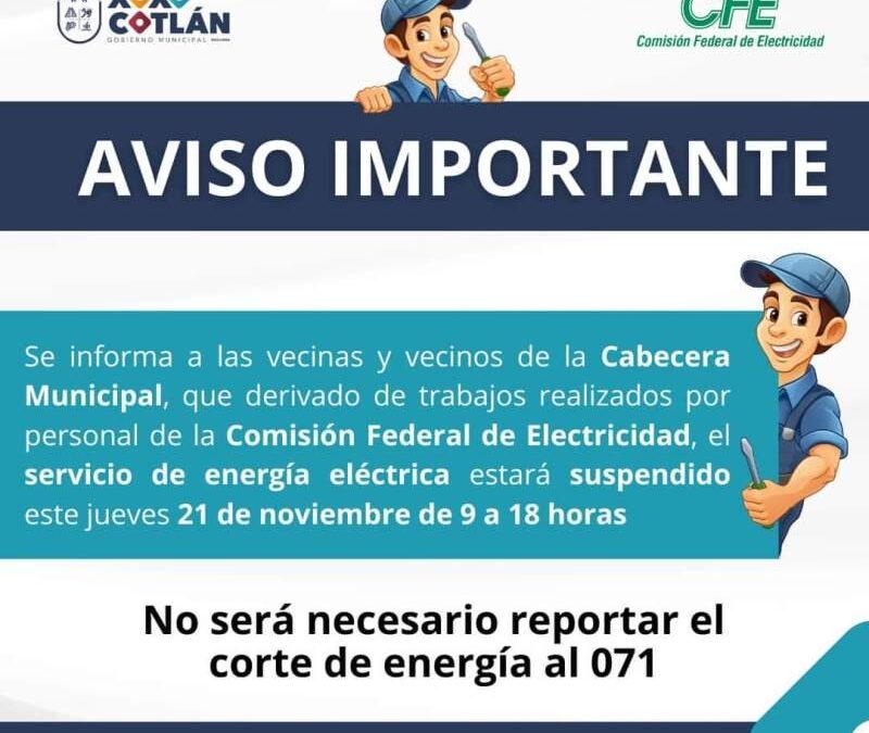 El gobierno municipal de Santa Cruz Xoxocotlán hace un aviso importante a las vecinas y vecinos de la *Cabecera Municipal*