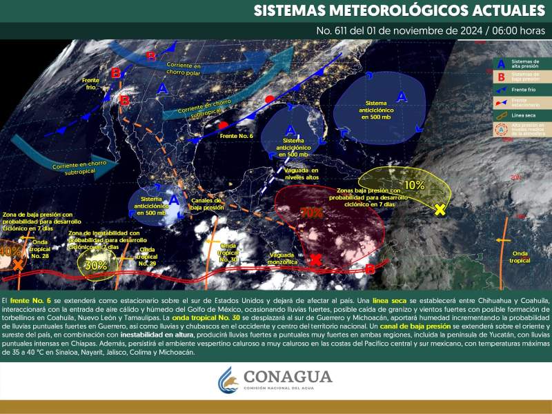 Pronostican lluvias escasas en zonas montañosas de Oaxaca durante este viernes