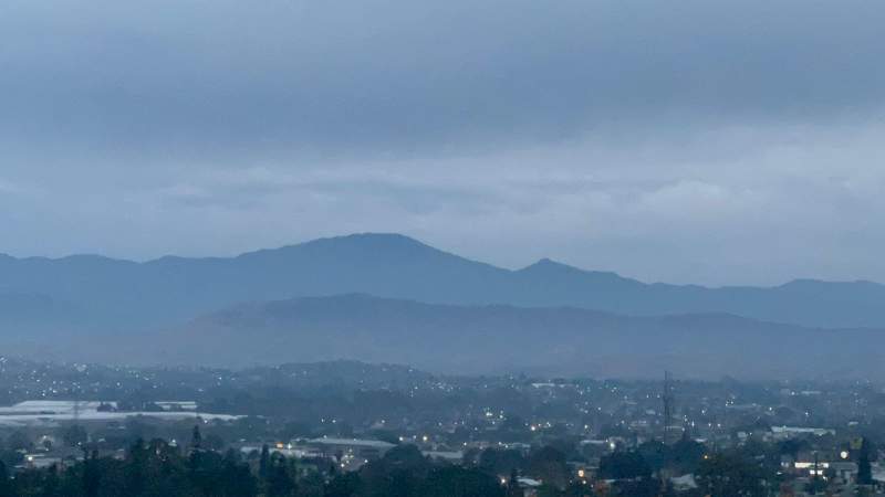 Amanece lloviendo en la Ciudad de Oaxaca este 24 de diciembre