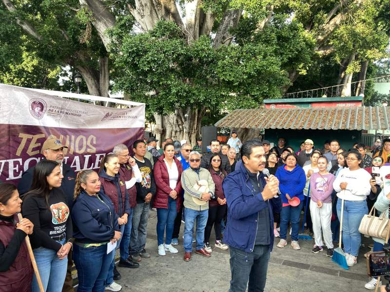 Realizan el primer Tequio Vecinal en Oaxaca de Juárez