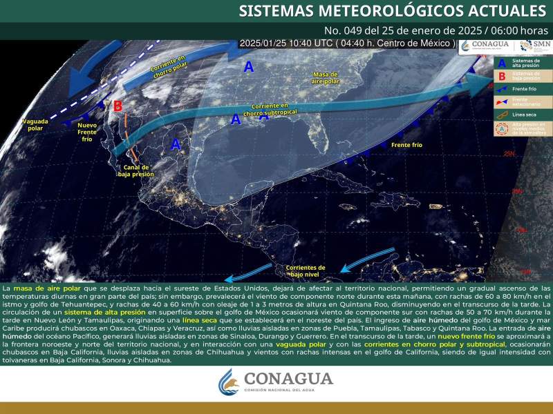 Se prevé ligera recuperación de la temperatura en territorio oaxaqueño