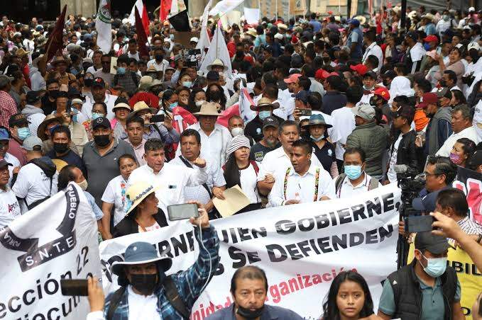 Sección 22 saldrá de nueva cuenta a las calles este jueves, ante arribo de Mario Delgado