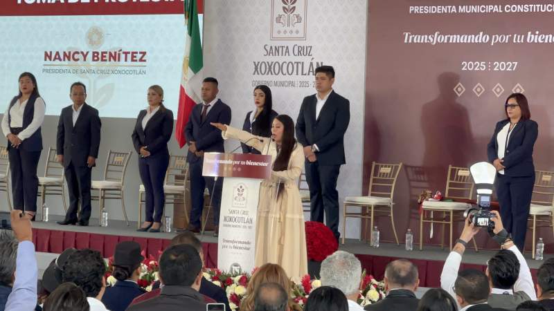 Nancy Benítez Zárate asume como presidenta municipal en Xoxo