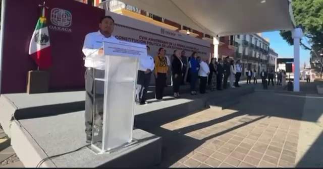 Encabeza Emilio Montero ceremonia de la Promulgación de la Constitución Mexicana