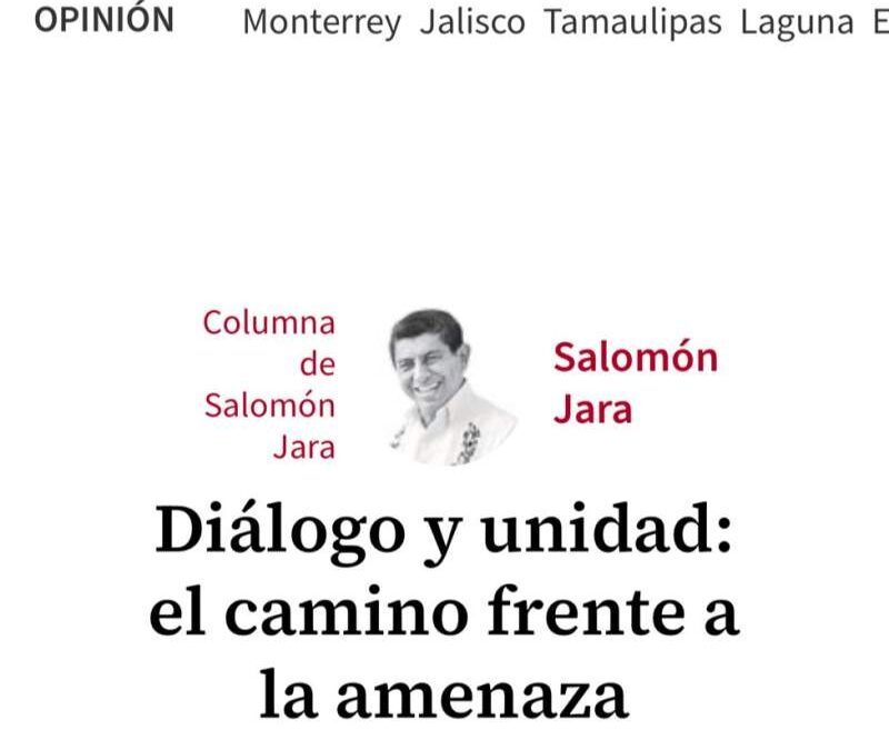 Se estrena el gobernador, Salomón Jara como columnista en Milenio