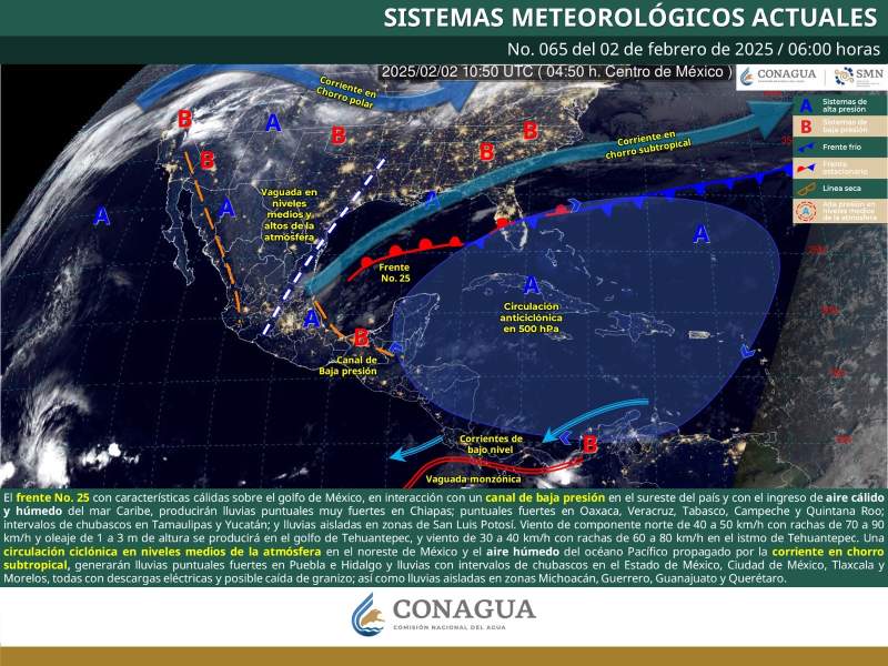 Se pronostican remolinos en Valles Centrales por frente frío numero 25