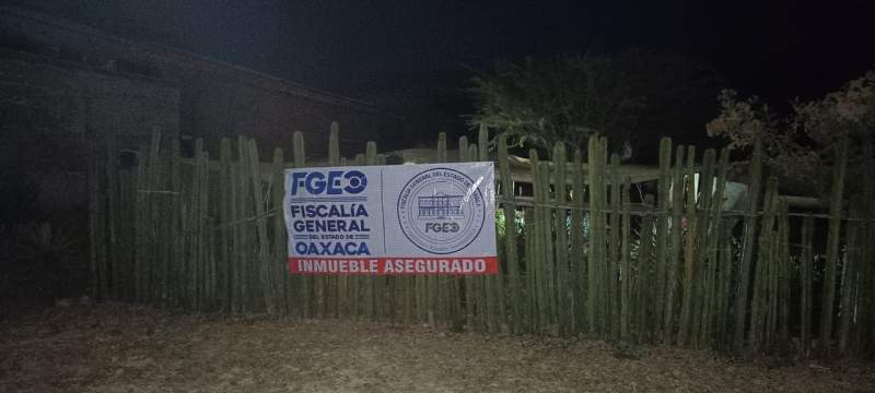 Fiscalía de Oaxaca realiza cateo en hotel “Casa del Silencio” localizado en San Pablo Mitla; aseguran inmueble y dosis de diversos tipos de drogas