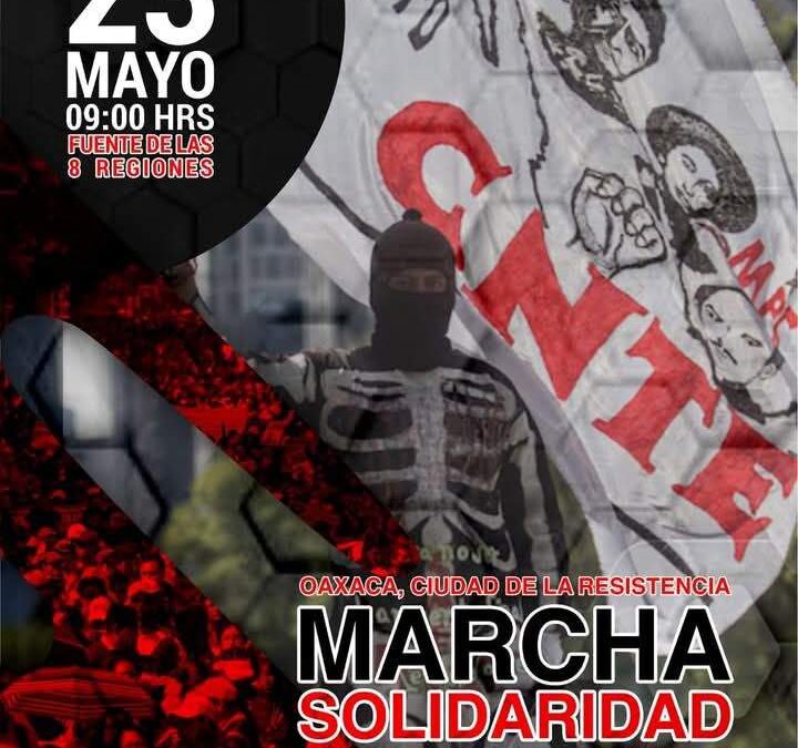 Organizaciones sociales respaldan a la Sección 22 y anuncian marcha