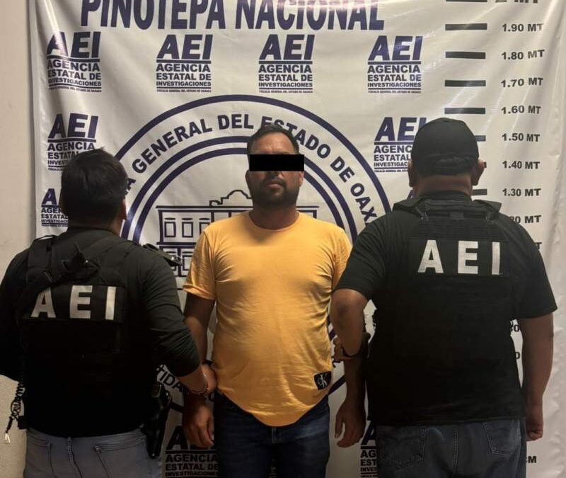 Fiscalía de Oaxaca ejecuta orden de aprehensión por el delito de Equiparado a la Violación, cometido en Santiago Jamiltepec