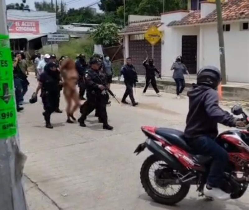 Para la Segob se logró salvar la vida a mujer encuerada en San Pablo Etla