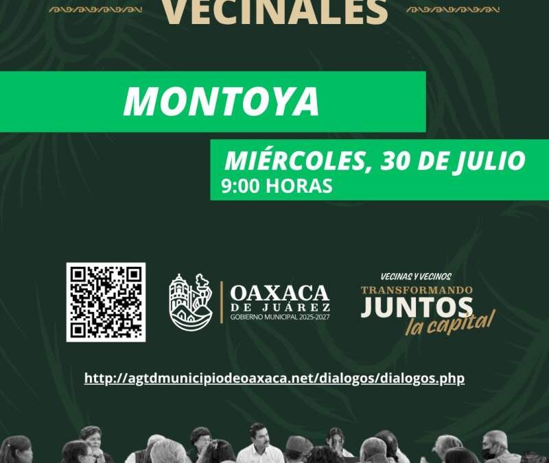 Este miércoles, llegan los Diálogos Vecinales a la agencia de Montoya