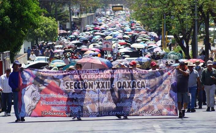 Sección 22 iniciará el ciclo escolar con marcha en Oaxaca