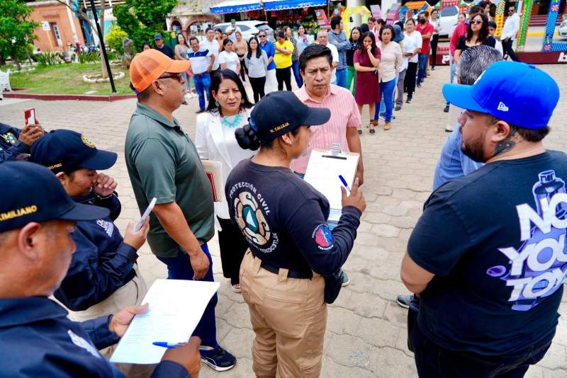 Fortalece Xoxocotlán cultura de Protección Civil durante Segundo Simulacro Nacional 2025