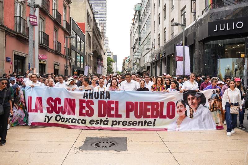 Diputadas y diputados de Morena en Oaxaca celebran la llegada de nuevos integrantes del Poder Judicial de la Federación