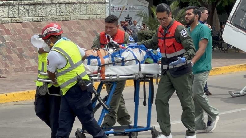Trasladan vía aérea a lesionado de Amoltepec, tras ataque de Zaniza