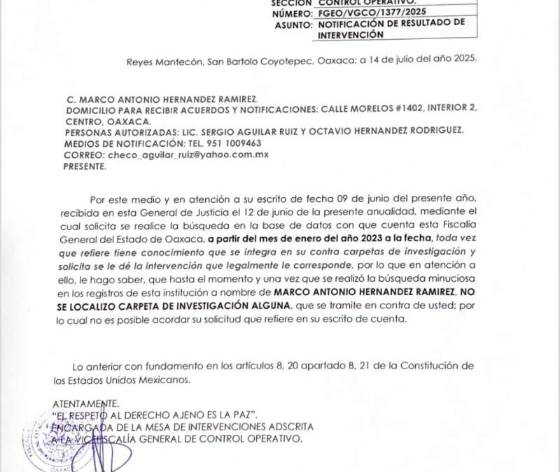 Fiscalías deslindan a Marco Antonio Hernández de investigaciones