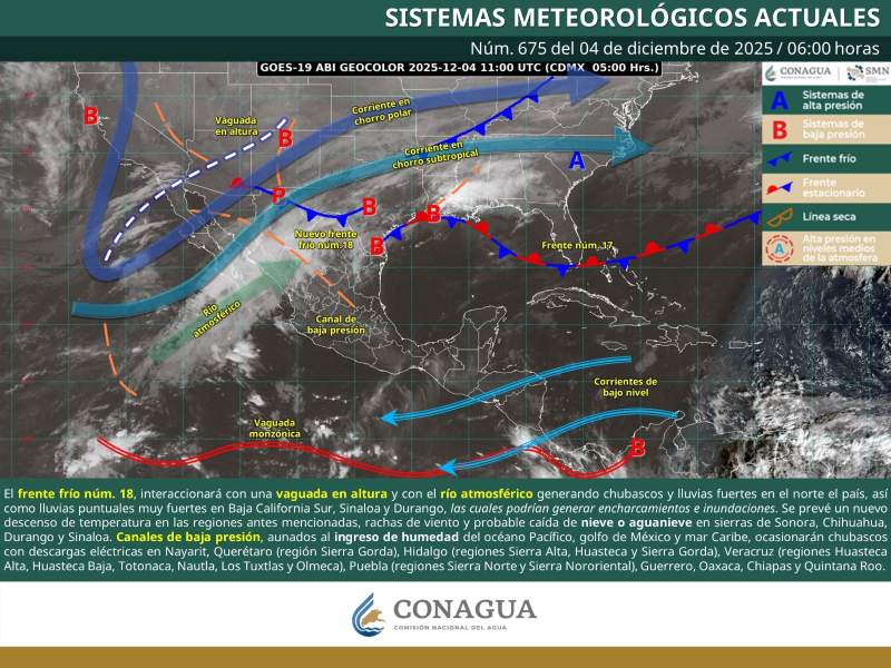 Frente frío número 17 mantiene temperaturas frescas en diversas regiones de Oaxaca