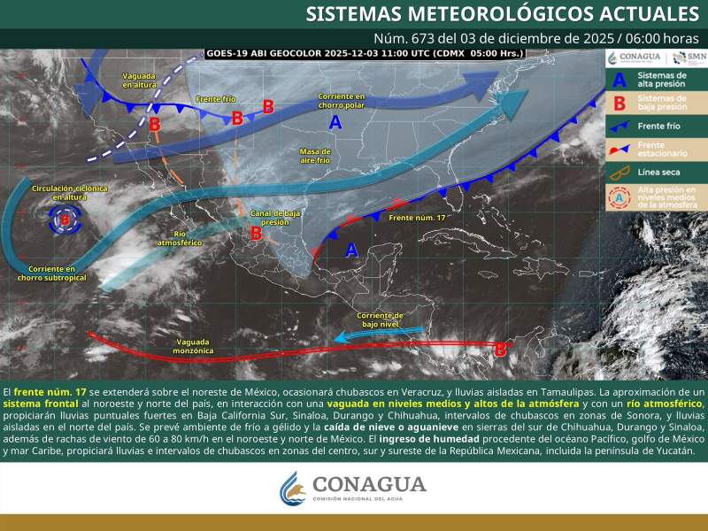 Persistirá ambiente frío y condiciones de tiempo estable en territorio oaxaqueño