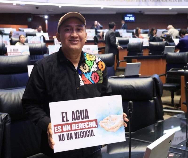 EL AGUA ES UN DERECHO, NO UN NEGOCIO, AFIRMA NINO MORALES